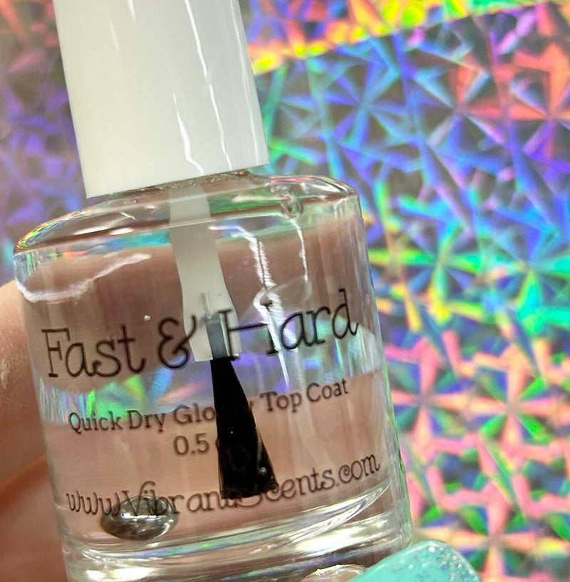 Fast & Hard Quick Dry Glossy Top Coat Vibrant Scents